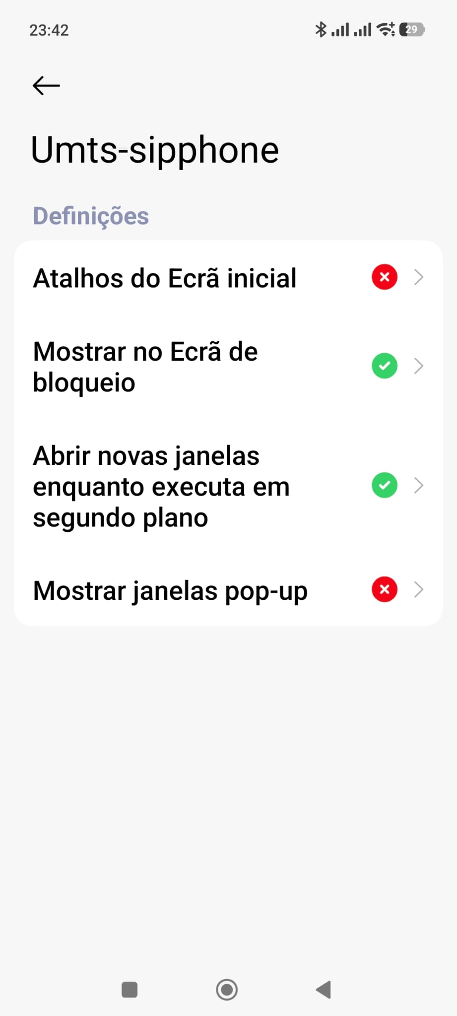 Passo 12 - Ativar permissões em vermelho