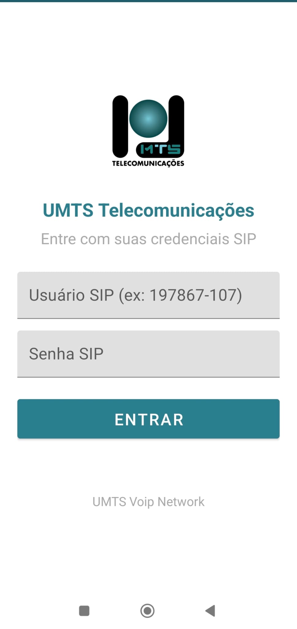 Passo 7 - Ecrã de login